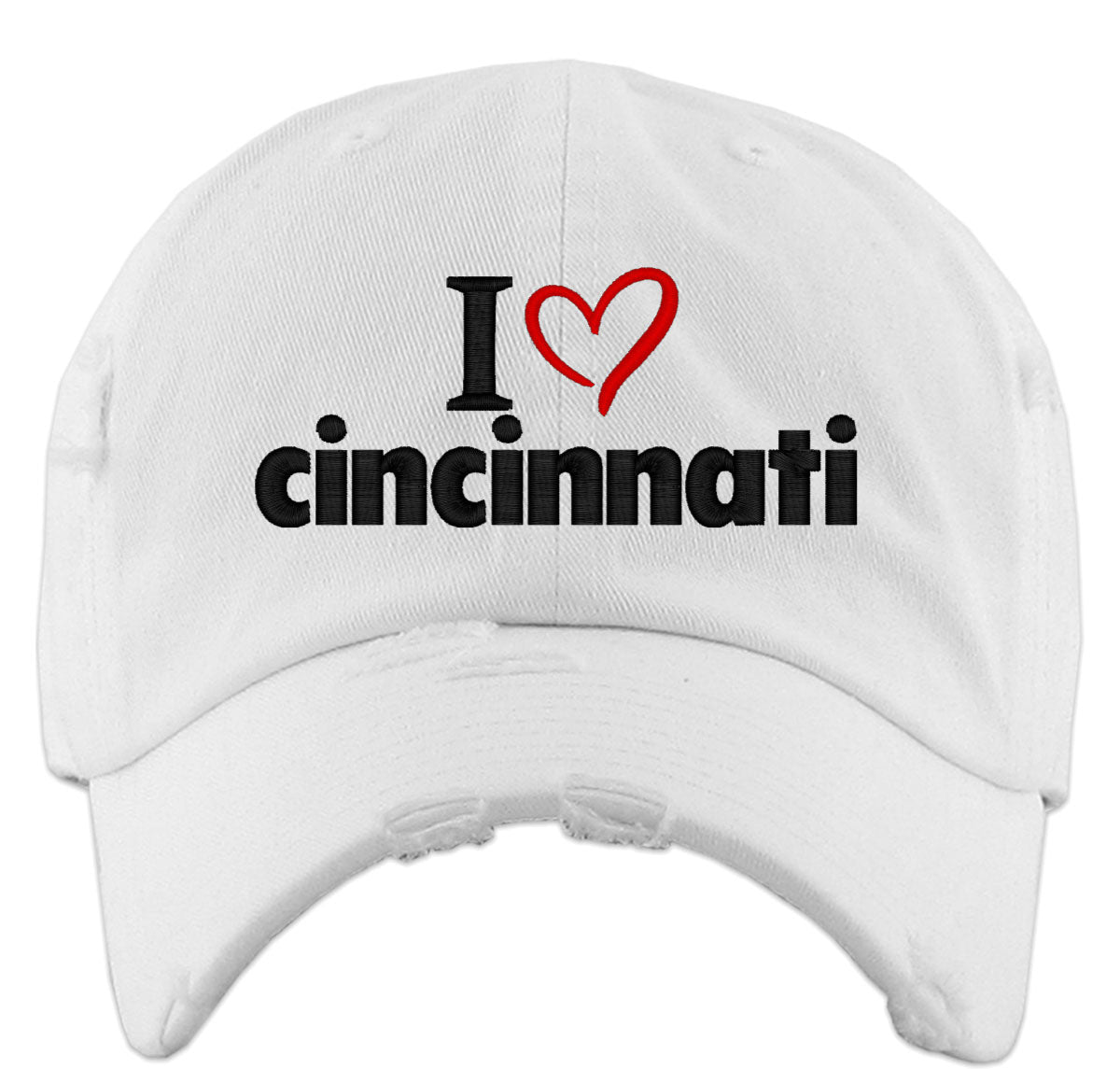 I Love Cincinnati Vintage Baseball Cap