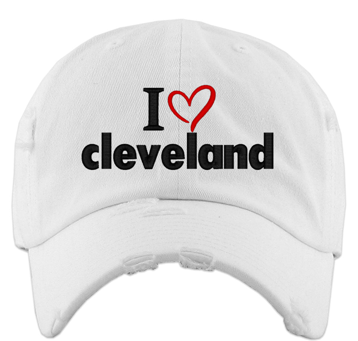 I Love Cleveland Vintage Baseball Cap