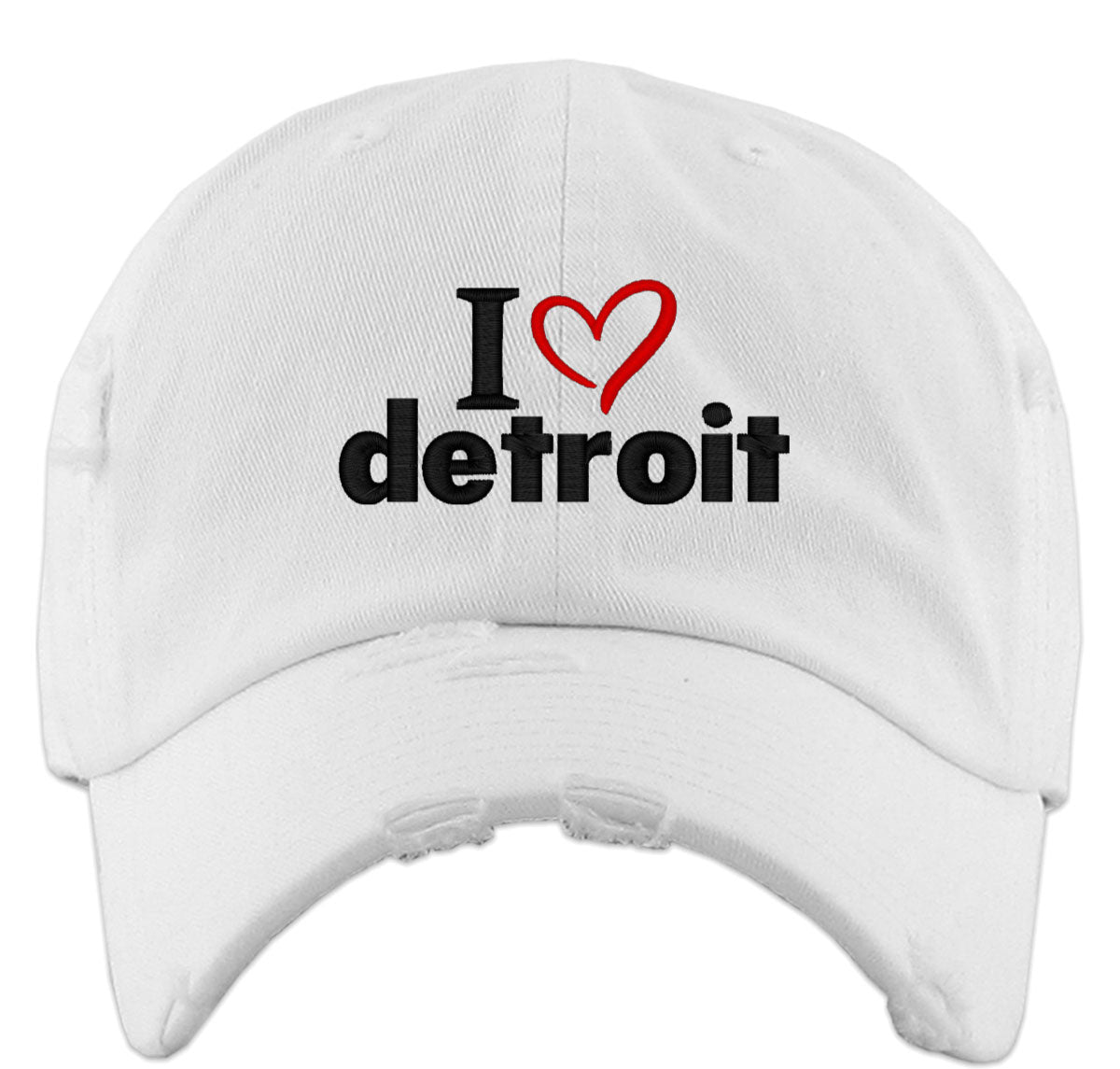 I Love Detroit Vintage Baseball Cap