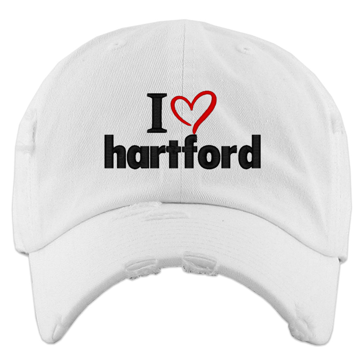 I Love Hartford Vintage Baseball Cap