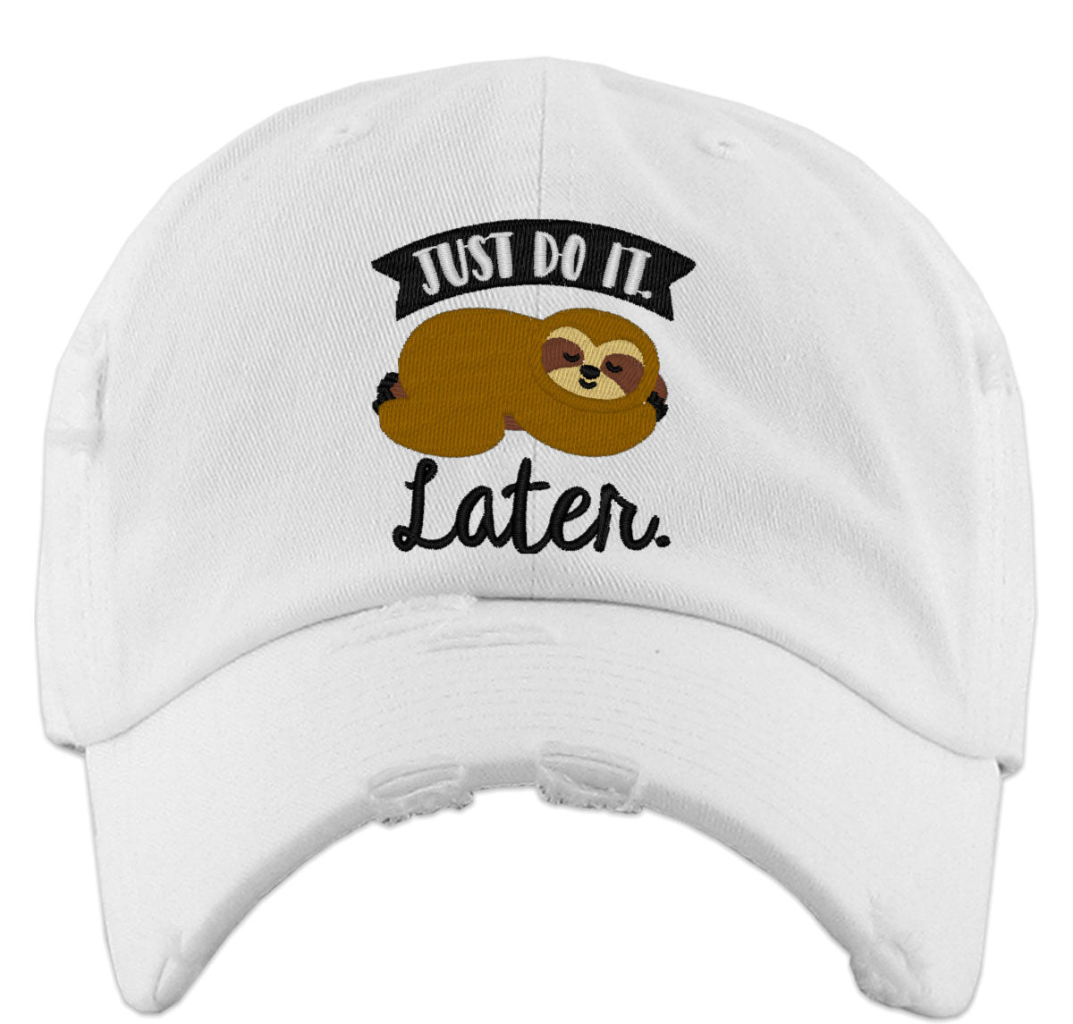 Just Do It Later Sloth Vintage Baseball Cap