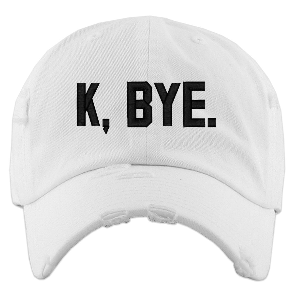 K Bye Ok Bye Vintage Baseball Cap