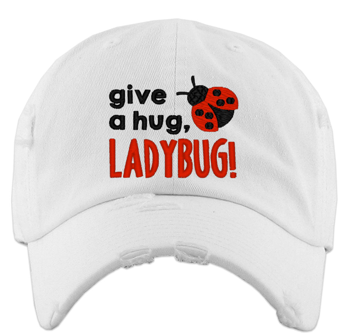 Give A Hug Ladybug Vintage Baseball Cap