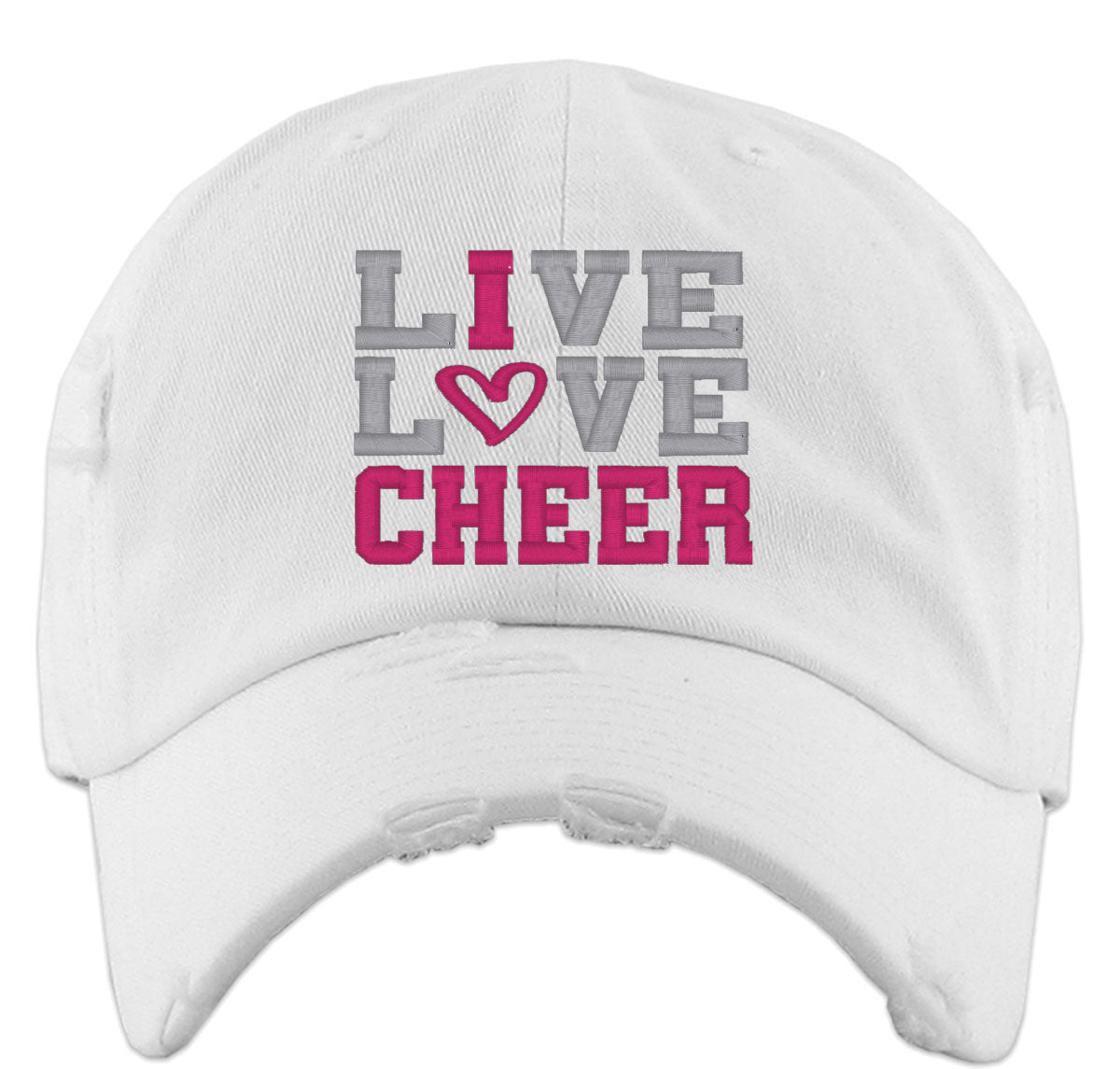Live Love Cheer Vintage Baseball Cap