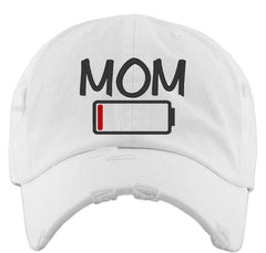 Mom Battery Charge Status Vintage Baseball Cap