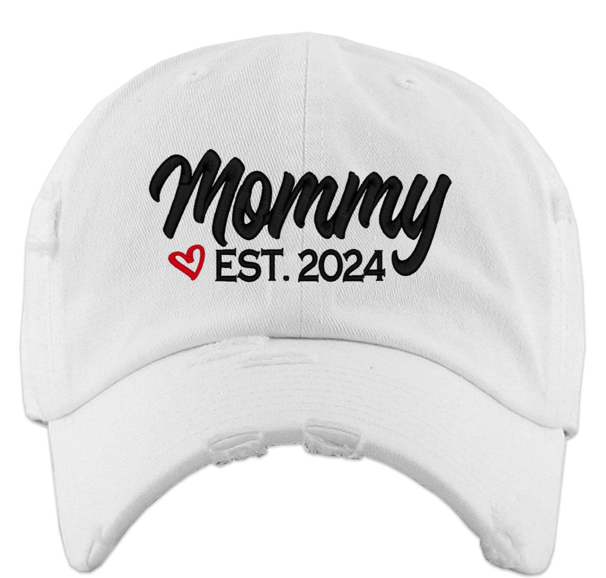 Mommy Established [Custom Year] Mother's Day Vintage Baseball Cap