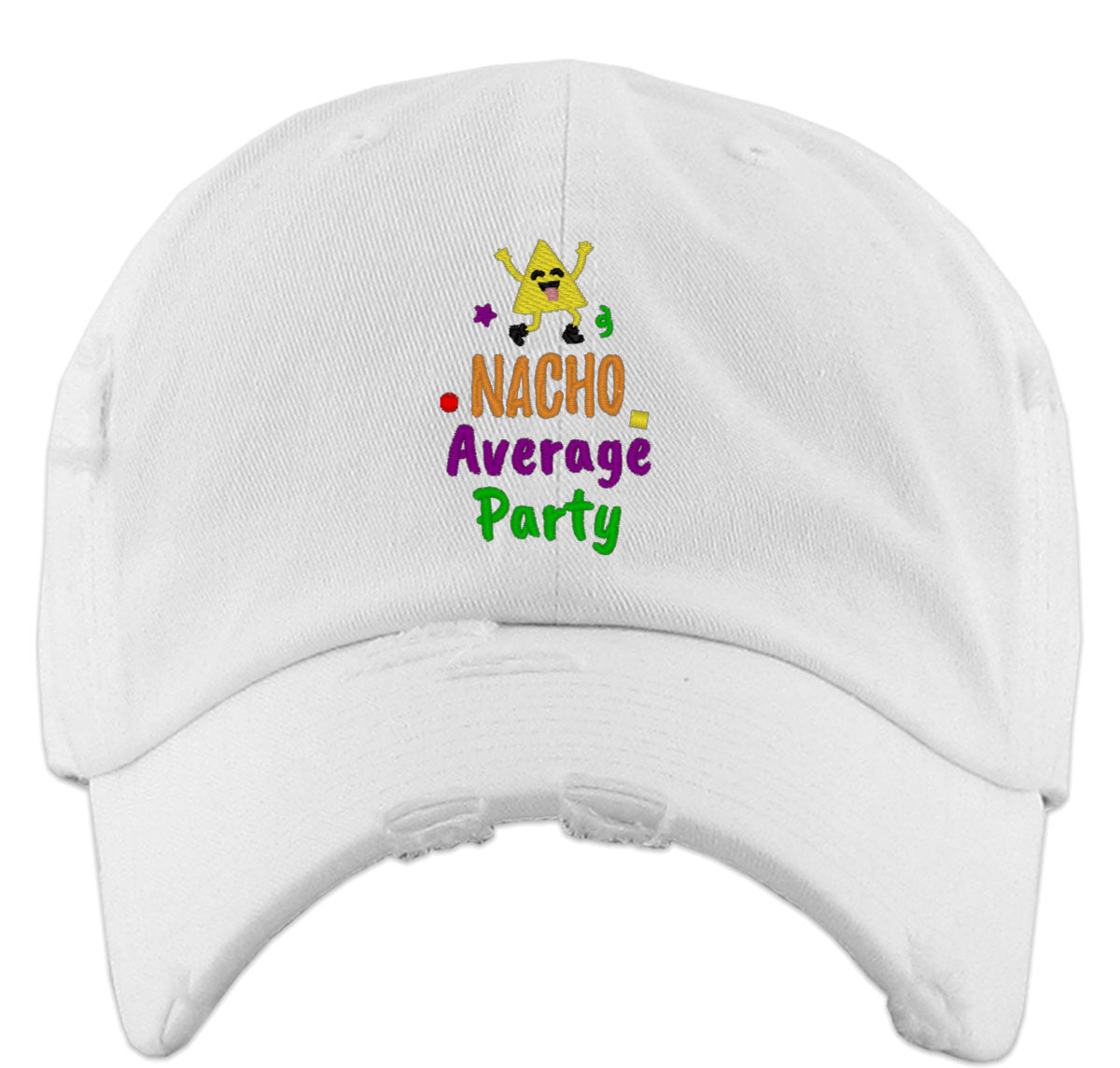 Mexico Symbols Nacho Average Party Vintage Baseball Cap
