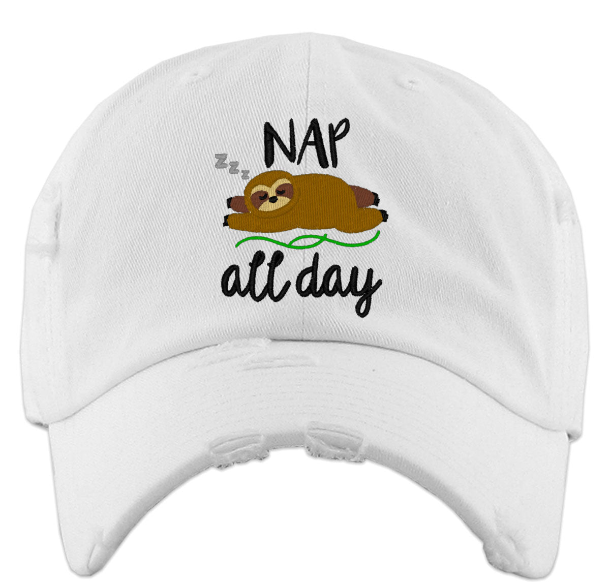 Nap All Day Sloth Vintage Baseball Cap
