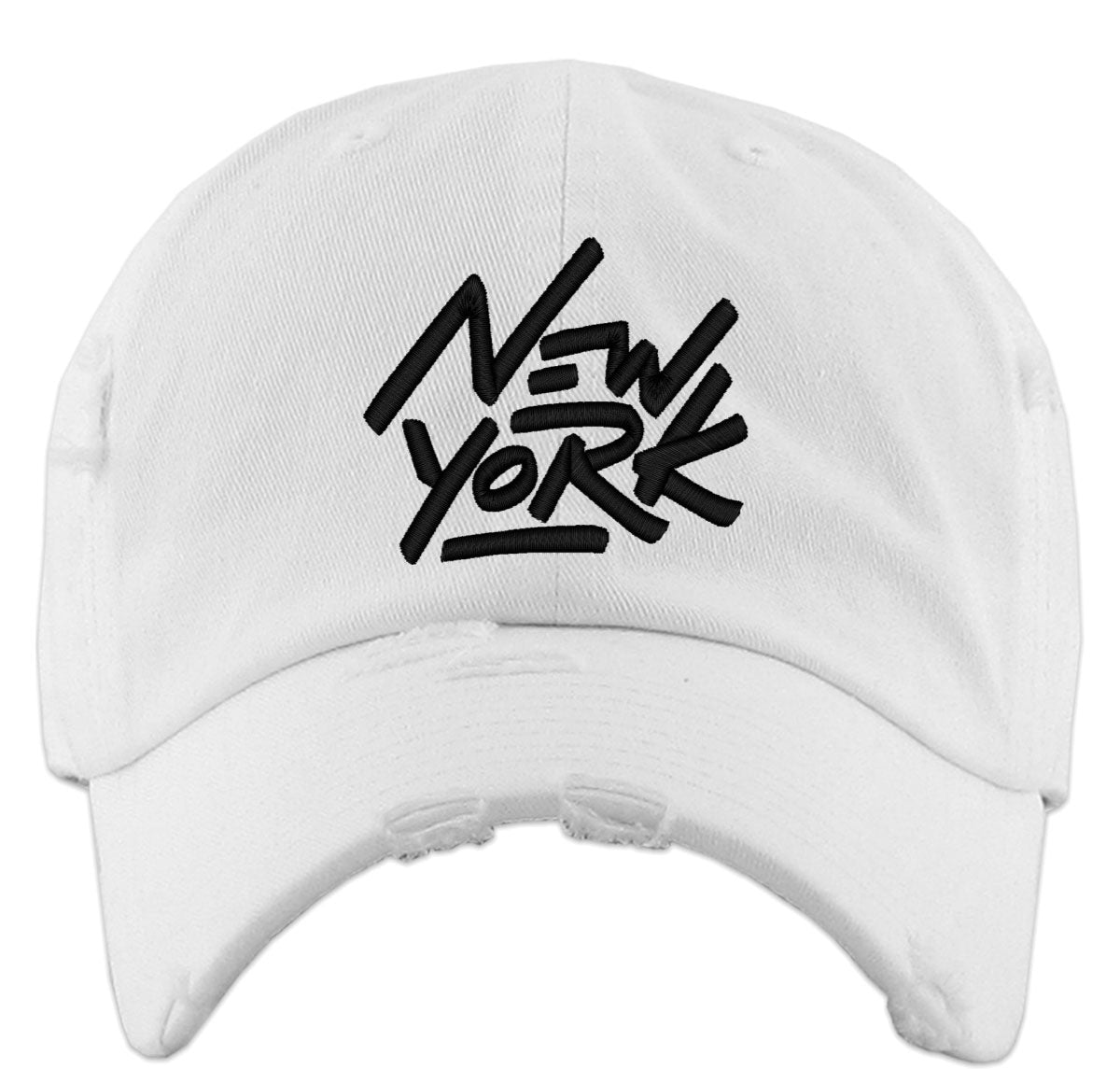 New York Typography Vintage Baseball Cap