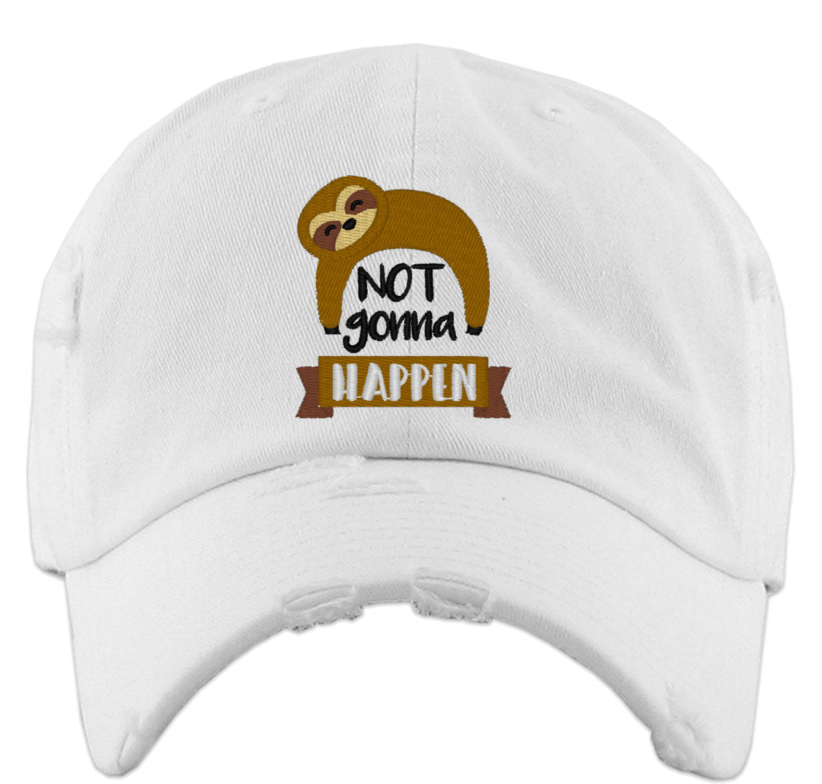 Not Gonna Happen Sloth Vintage Baseball Cap
