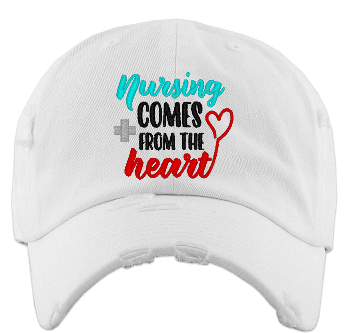 Nursing Comes From The Heart Vintage Baseball Cap