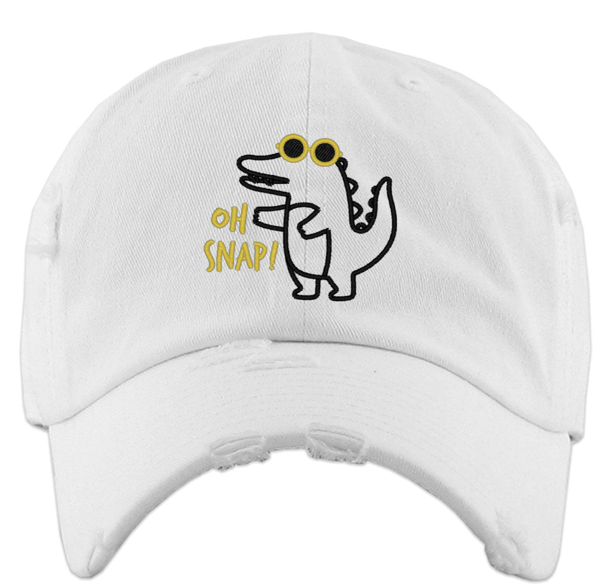Oh Snap Crocodile Vintage Baseball Cap