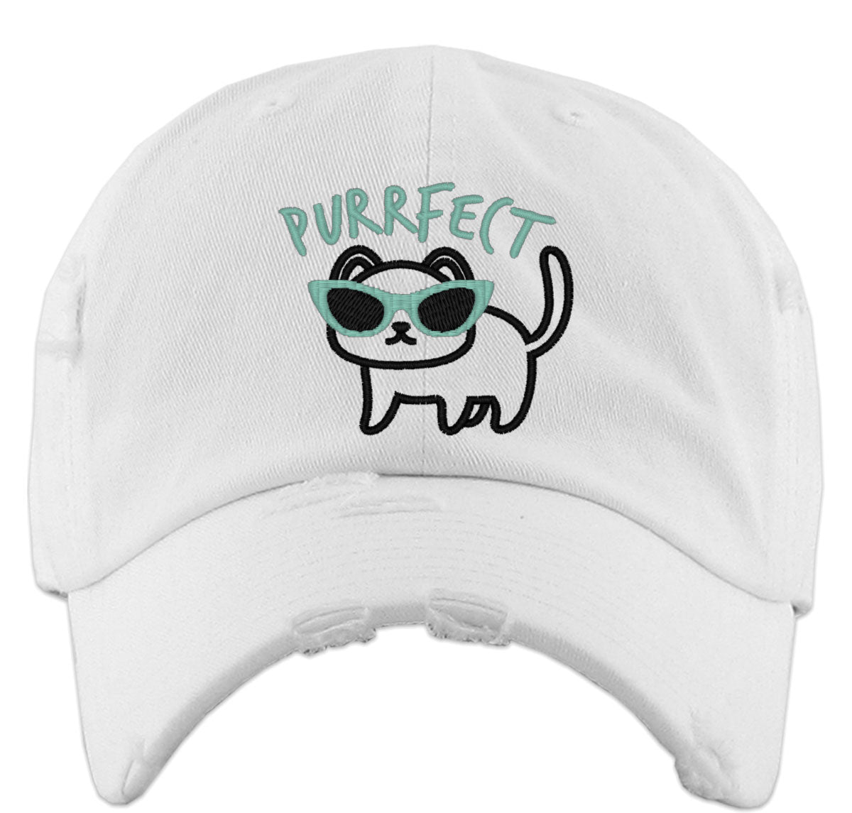 Purrfect Cute Cat Vintage Baseball Cap