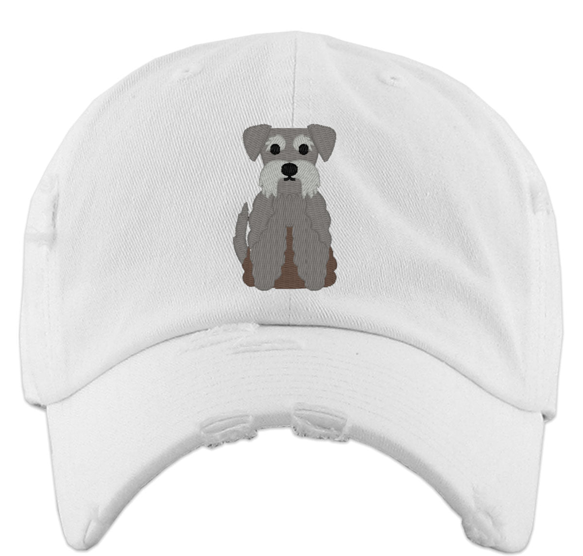 Schnauzer Dog Vintage Baseball Cap