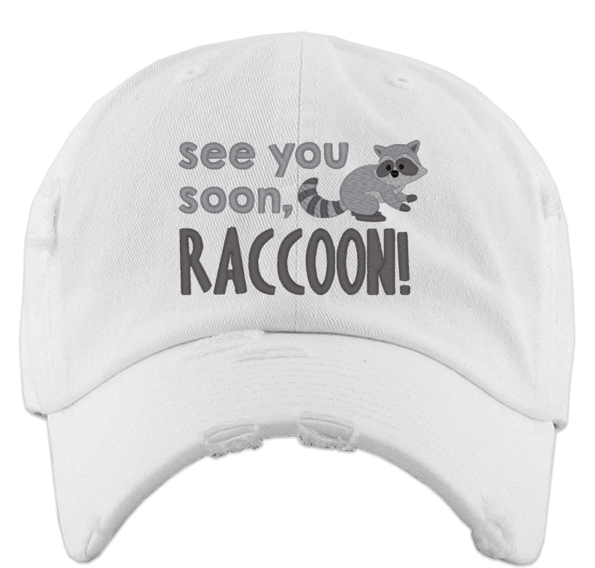 See You Soon Raccoon Vintage Baseball Cap