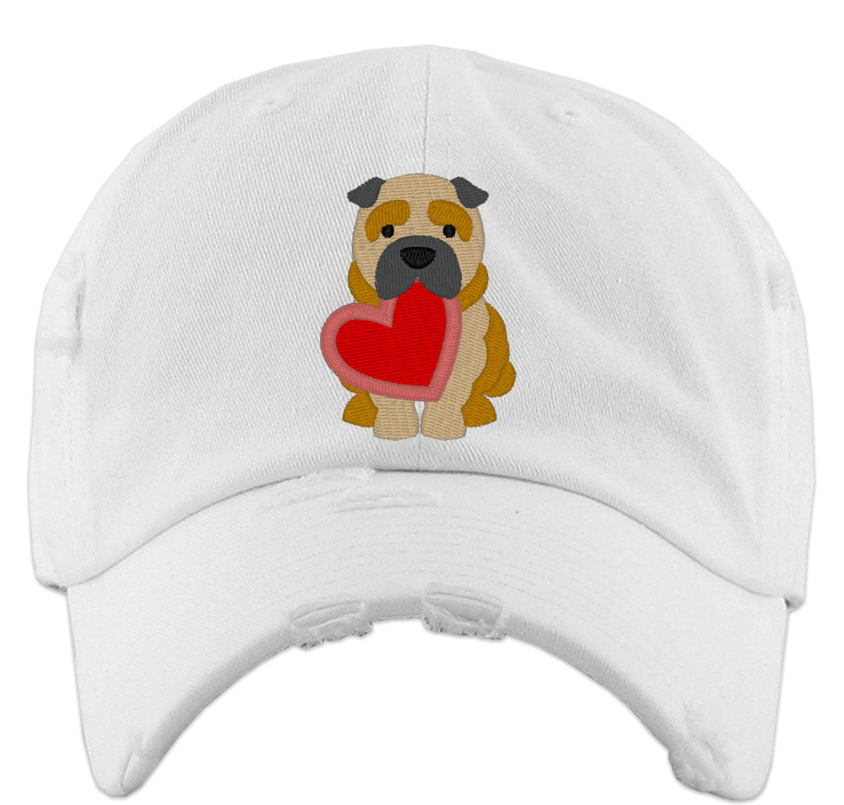 Shar Pei Puppy Dog Love Vintage Baseball Cap
