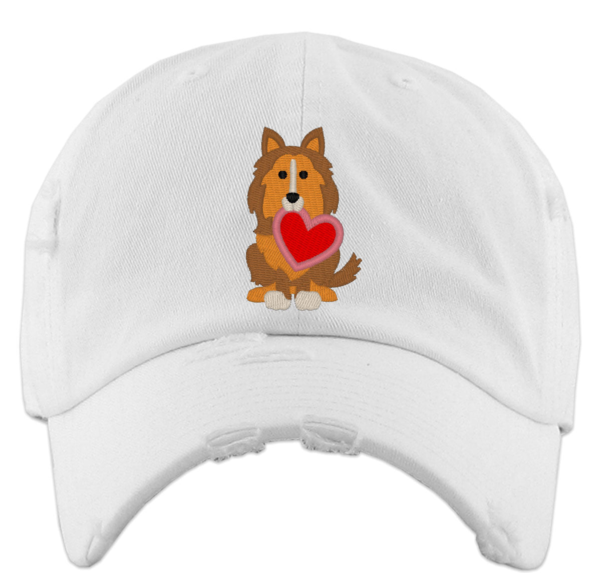 Sheltie Puppy Dog Love Vintage Baseball Cap