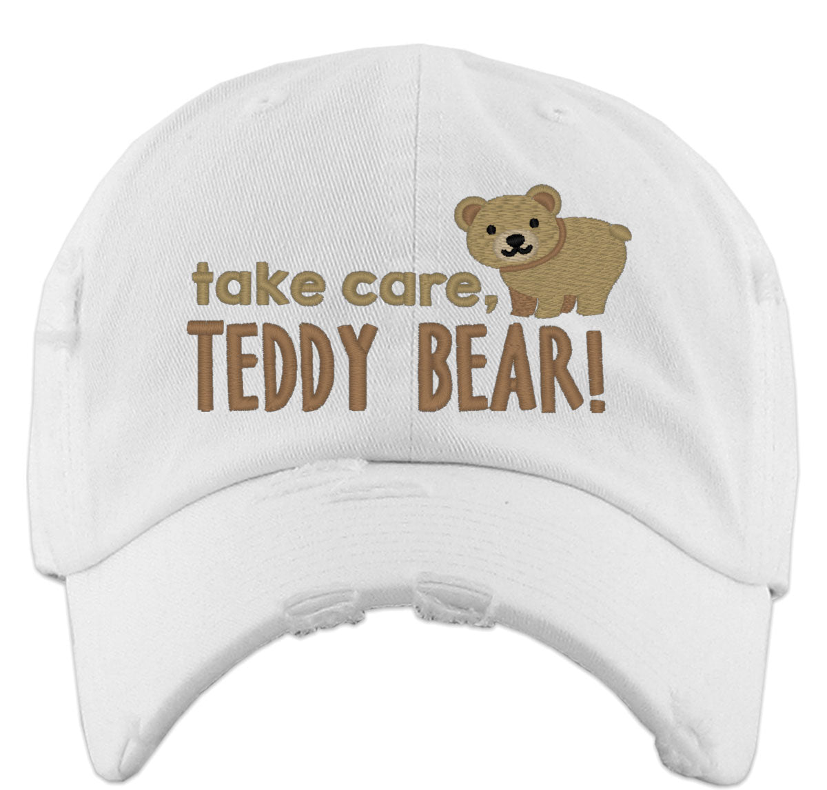 Take Care Teddy Bear Vintage Baseball Cap