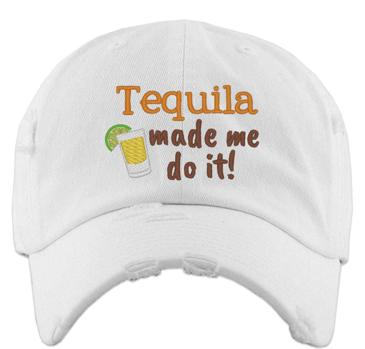 Mexico Symbols Tequila Made Me Do It Vintage Baseball Cap
