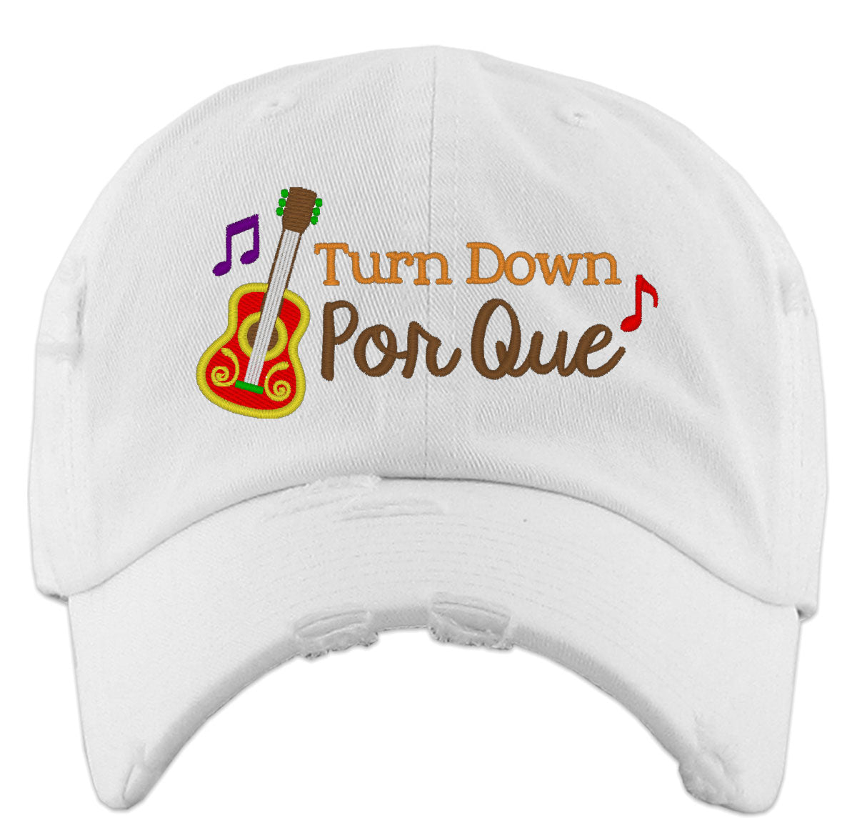 Mexico Symbols Turn Down Por Que Vintage Baseball Cap