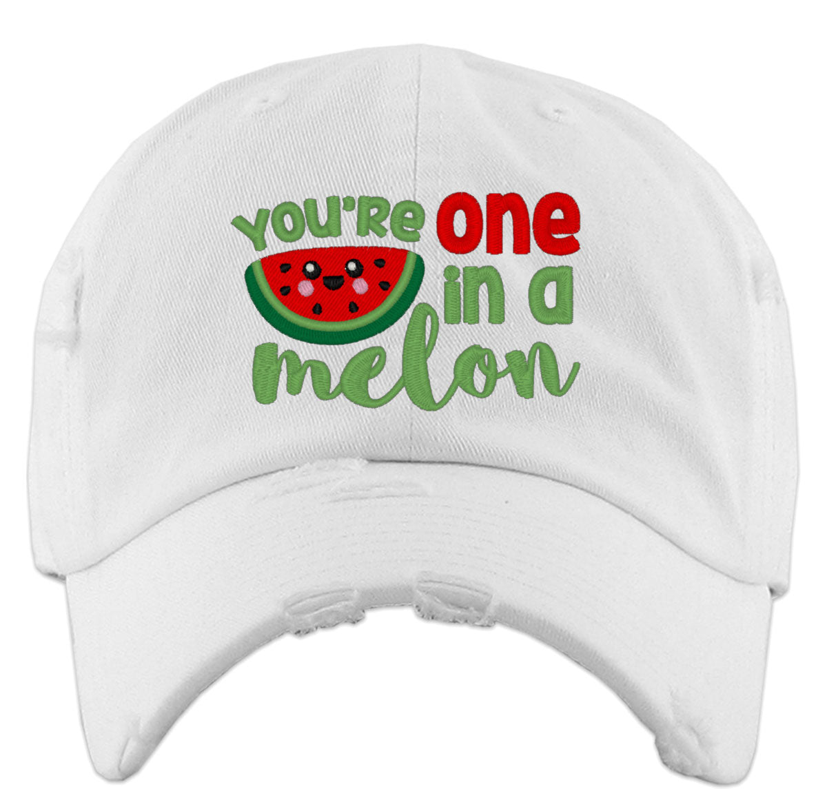 You're One In A Melon Watermelon Vintage Baseball Cap