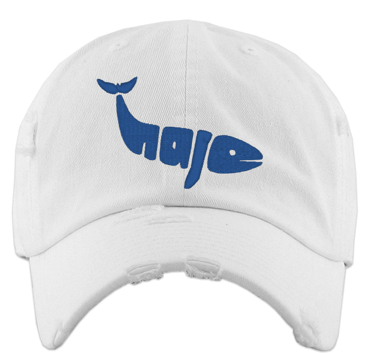 Whale Typography Vintage Baseball Cap