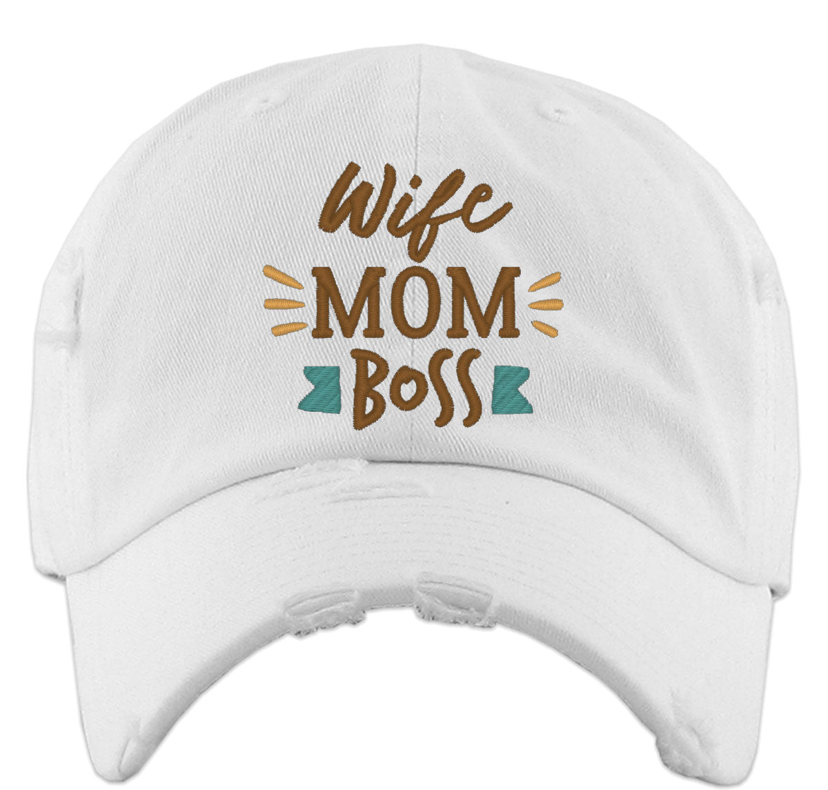 Wife Mom Boss Mother's Day Vintage Baseball Cap