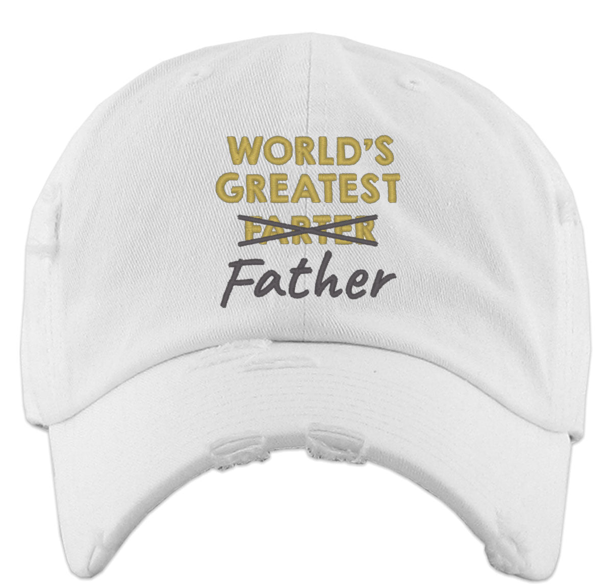 World's Greatest Farter Father Funny Father's Day  Vintage Baseball Cap
