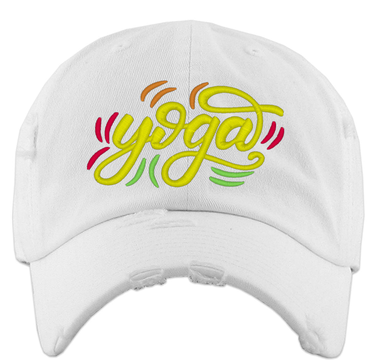Yoga Typography Vintage Baseball Cap