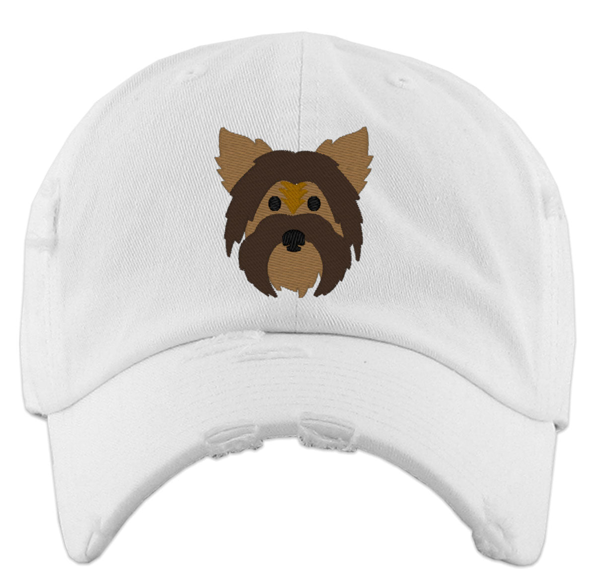 Yorkshire Dog Face Vintage Baseball Cap