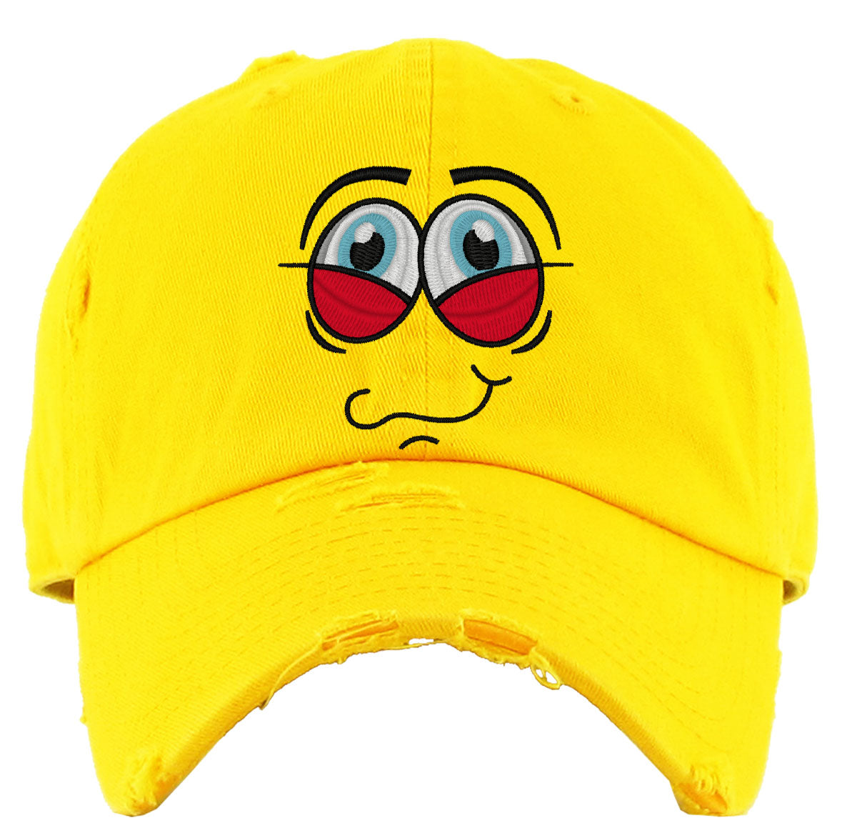 Emoji Happy Eyes Vintage Baseball Cap