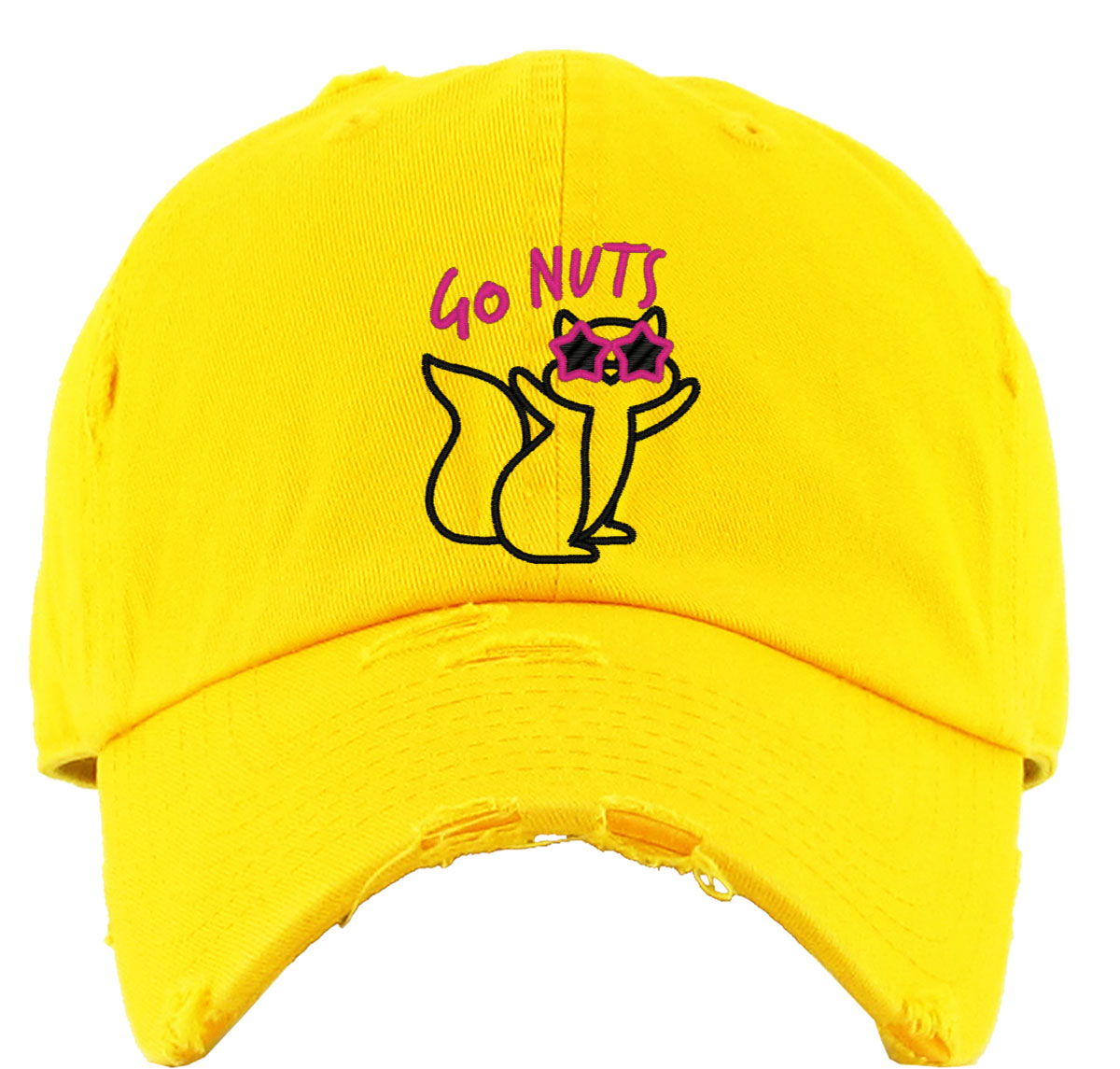 Cute Chipmunks Go Nuts Vintage Baseball Cap