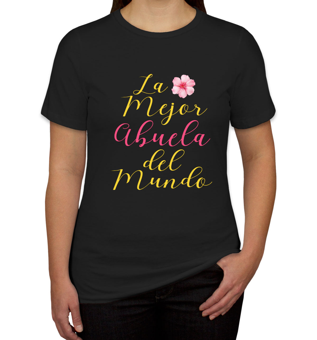 La Mejor Abuela Del Mundo Hispanic Grandma Mother's Day Women's T-shirt