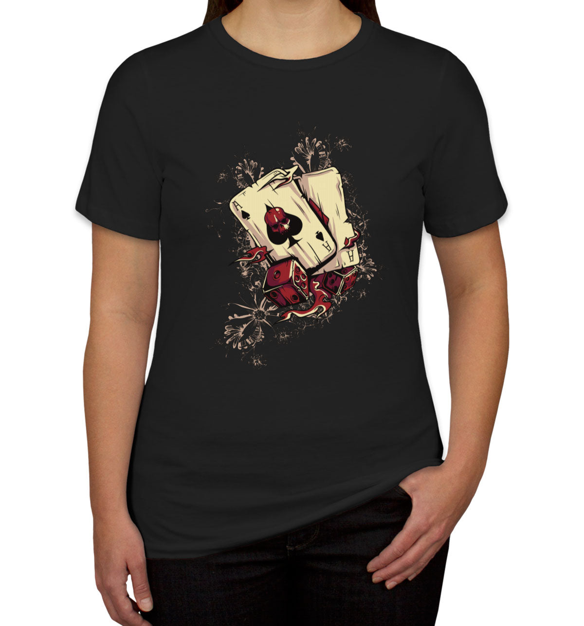 Ace Of Spaces Of Death And Dice Women's T-shirt