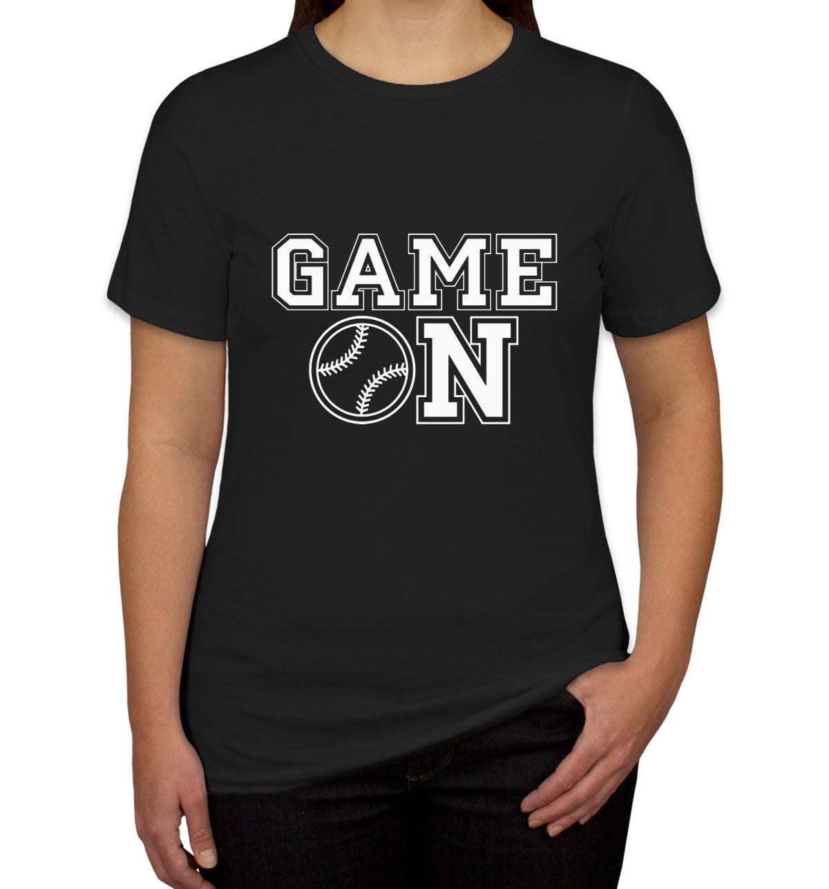 Baseball Game On Women's T-shirt