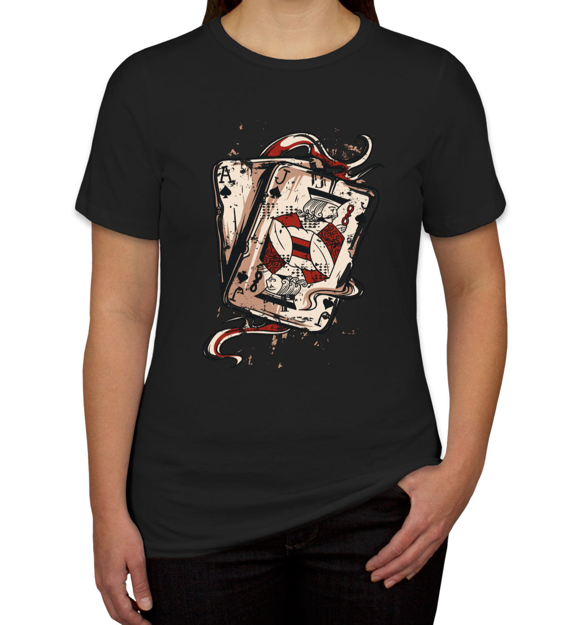 Blackjack Playing Cards Women's T-shirt