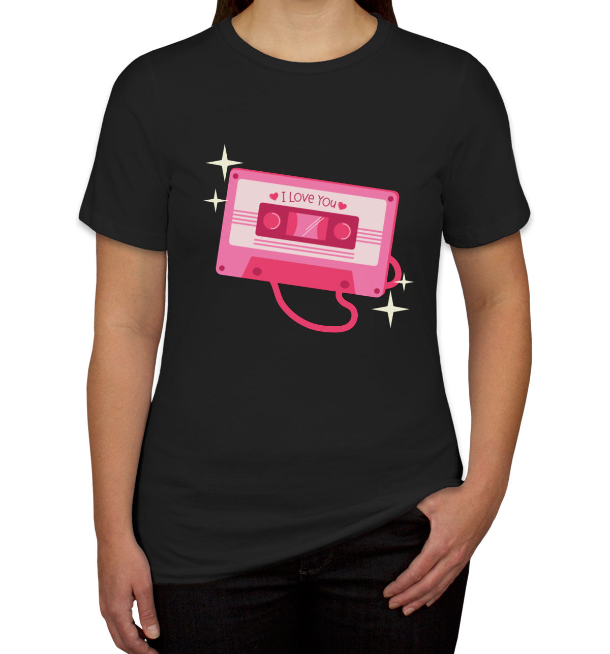 Casette Tape I Love You Valentine's Day Women's T-shirt