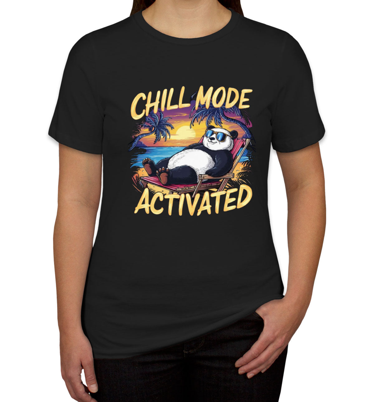 Chill Mode Activated Panda Women's T-shirt