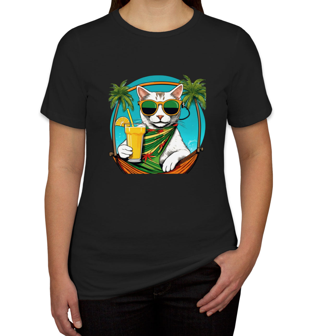 Cool Cat With Sunglasses Women's T-shirt