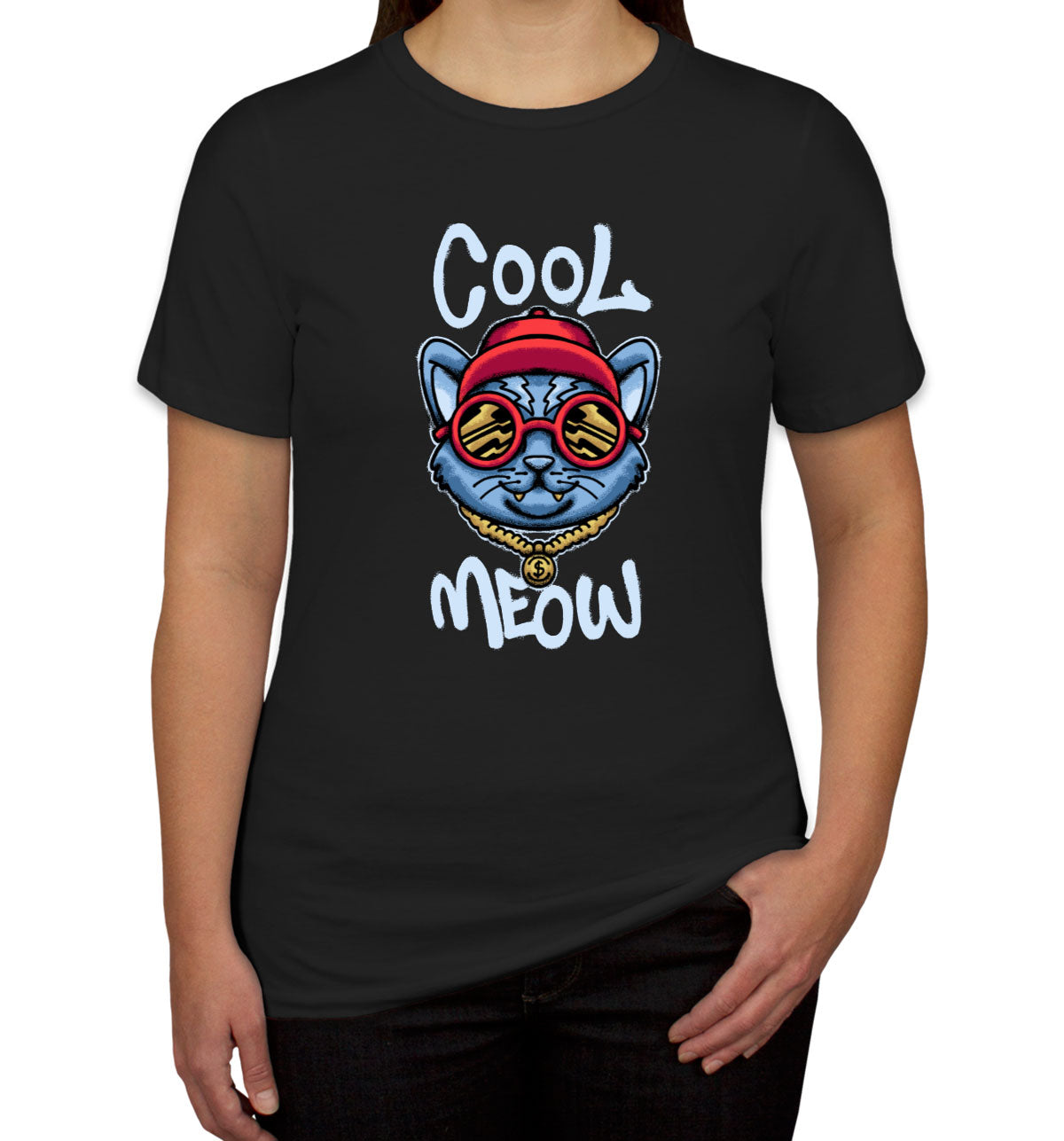 Cool Meow Cat Women's T-shirt