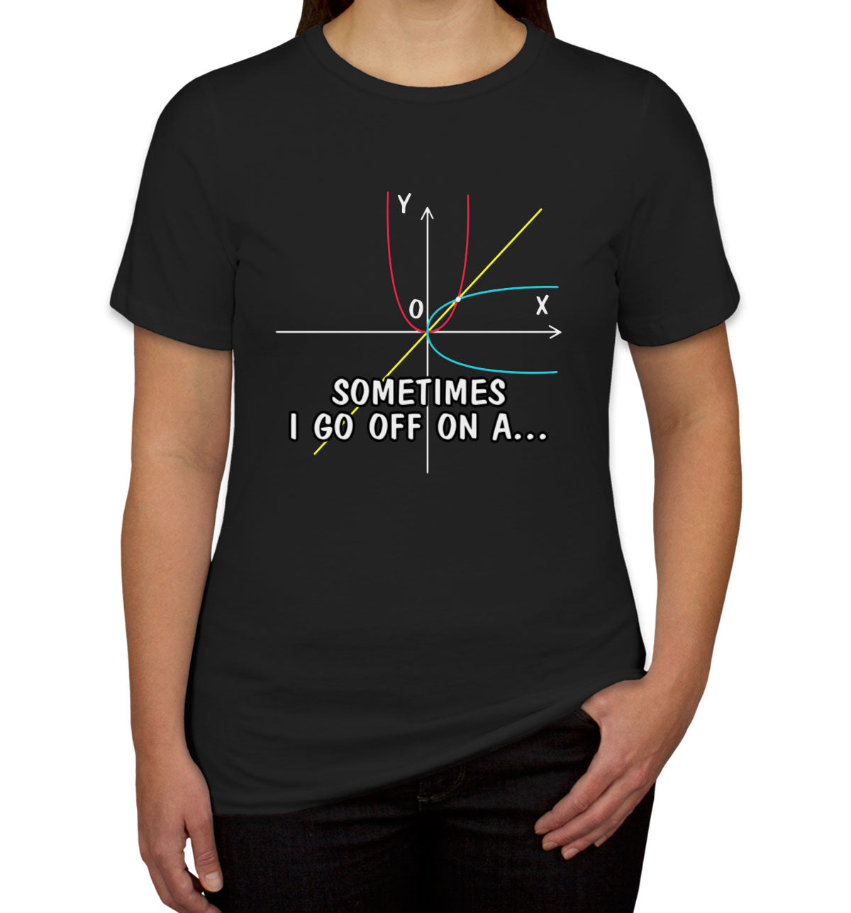 Sometimes I Go Off On A...Math Teacher Women's T-shirt