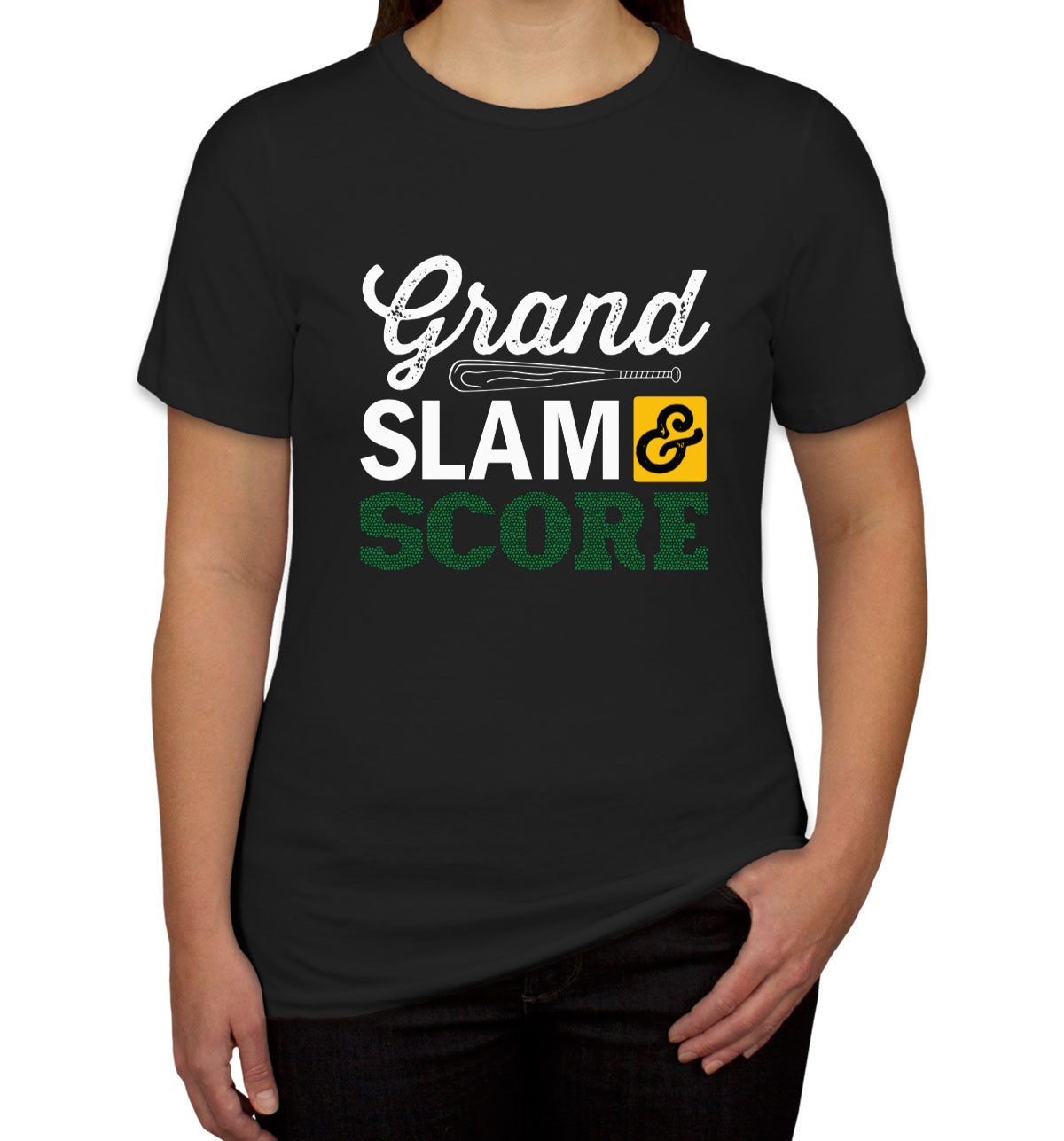 Grand Slam And Score Baseball Bat Women's T-shirt