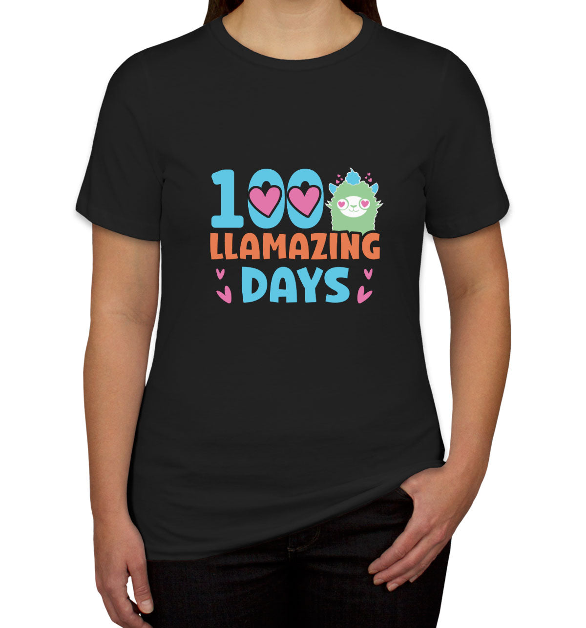 100 Llamazing Day Women's T-shirt