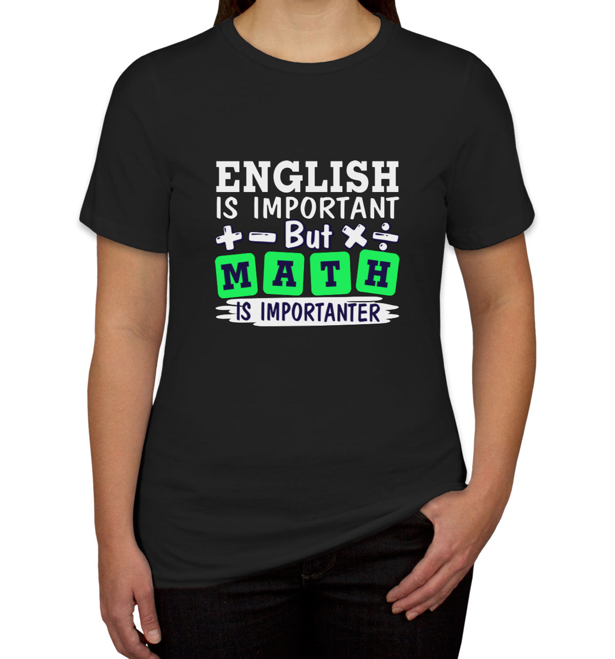 English Is Important But Math Is Importanter Women's T-shirt