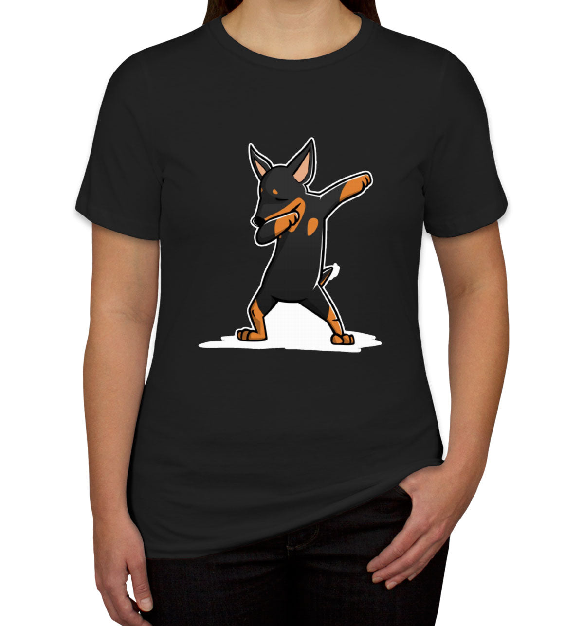 Dabbing Miniature Pinscher Dog Women's T-shirt