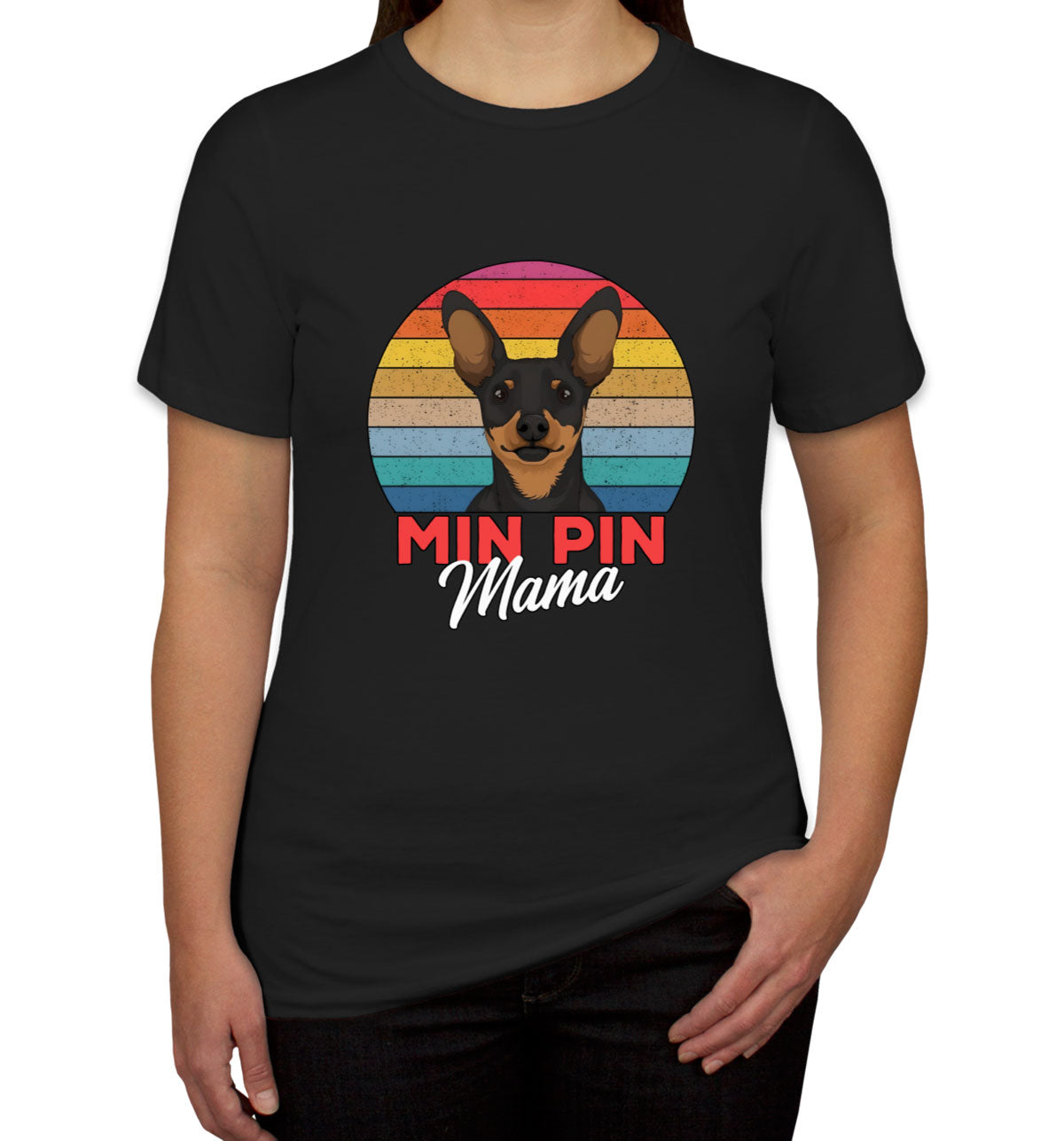 Miniature Pinscher Dog Mama Women's T-shirt