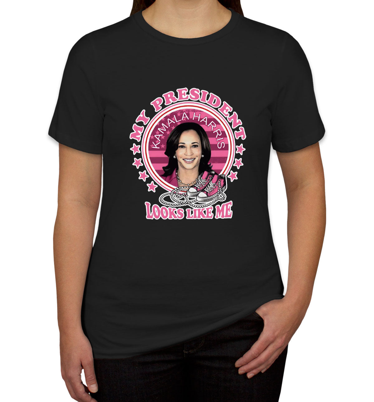 My President Looks Like Me Kamala Harris Presidential Election Women's T-shirt