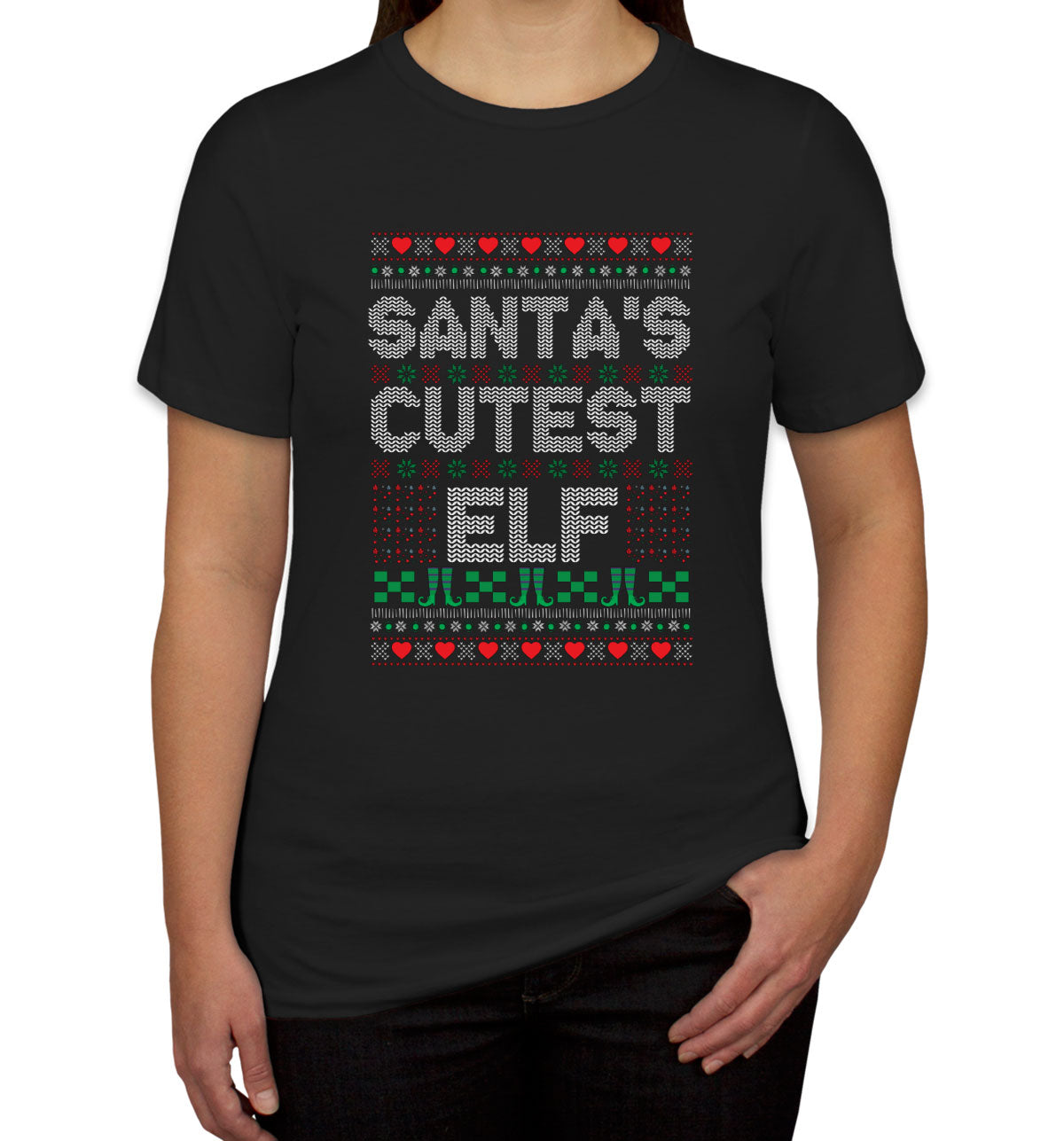 Santa's Cutest Elf Women's T-shirt