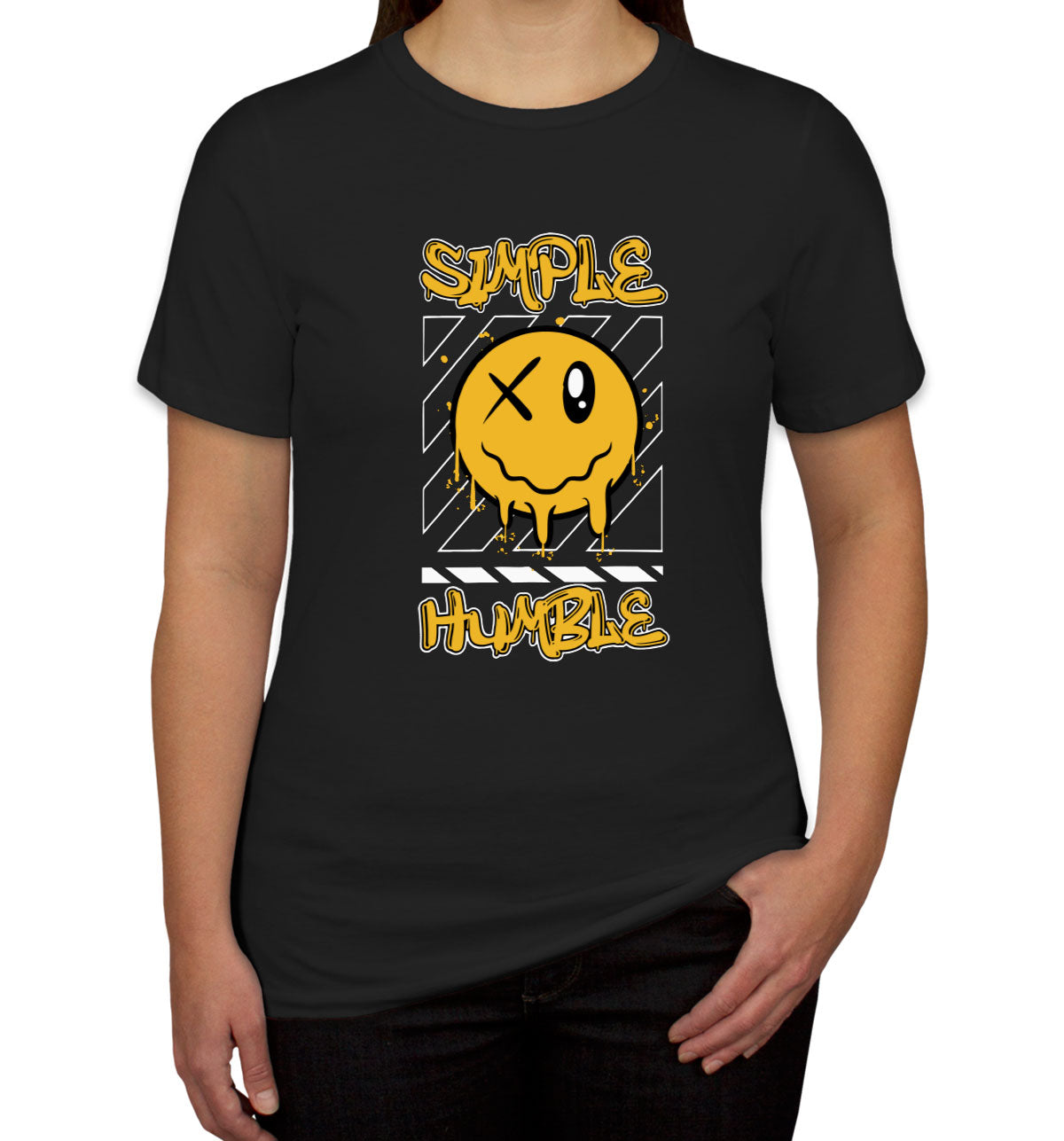 Simple Humble Emoji Face Women's T-shirt