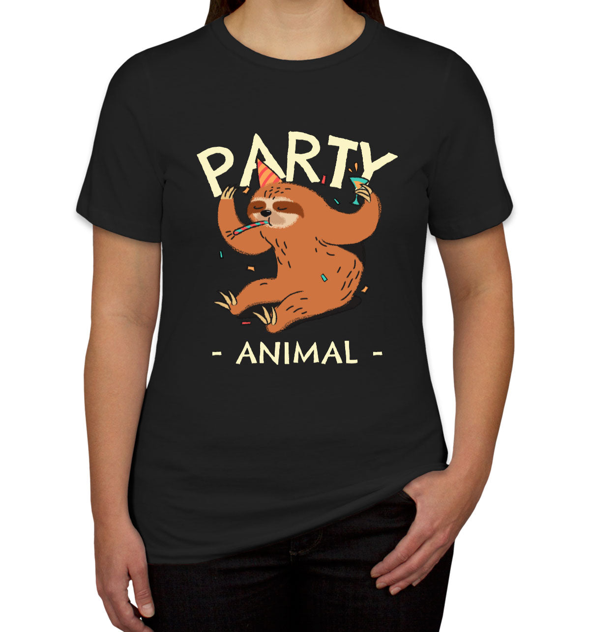 Party Animal Sloth Women's T-shirt